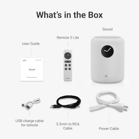 ลำโพงบลูทูธไร้สาย WIIM : SOUND (WHITE)_5